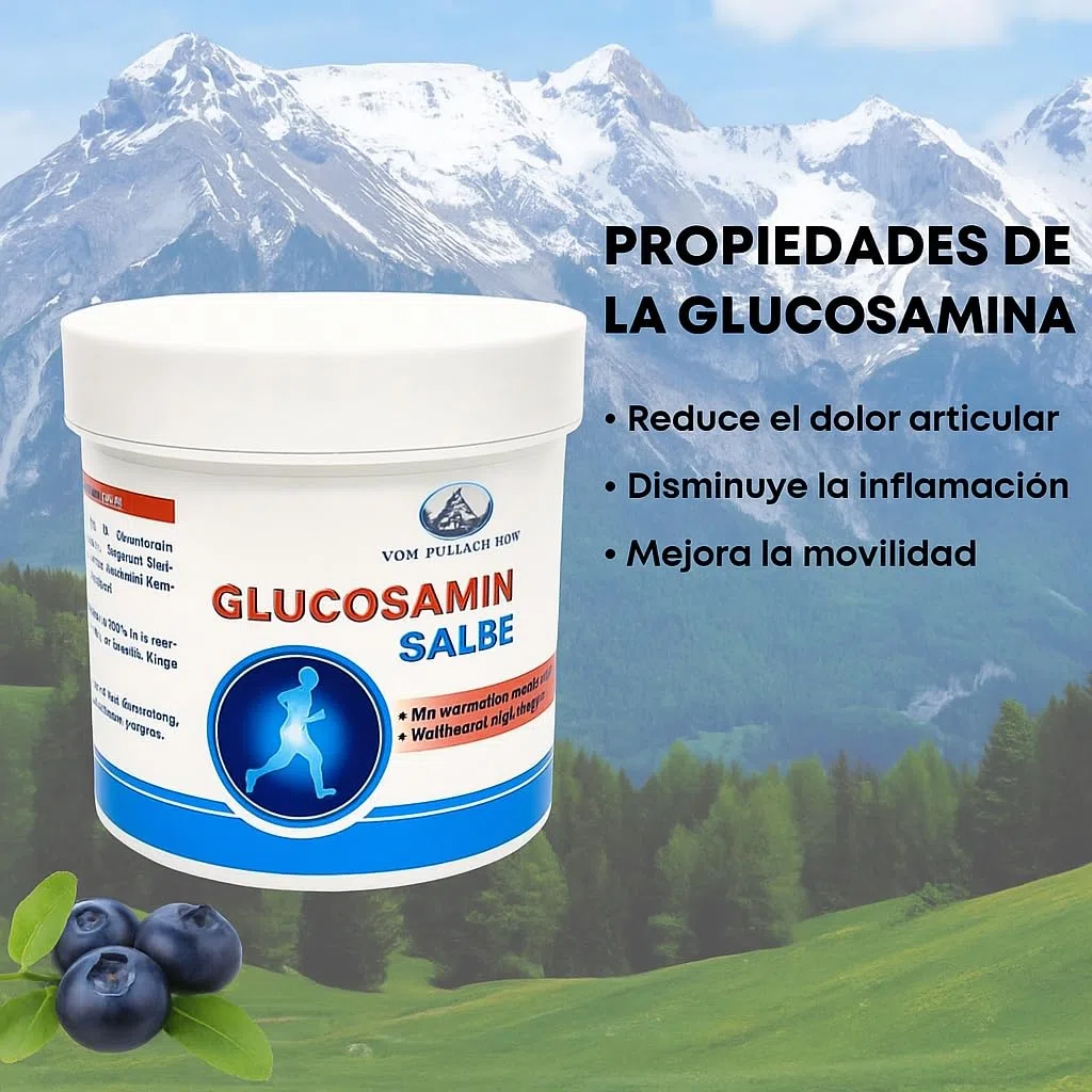 Glucosamina 250 ml Crema Articular Alivio En Articulaciones Artrosis Anti Inflamatorio Cuidado De Los Cartílagos Mejora Dolores Articulares Artrosicos y Artriticos