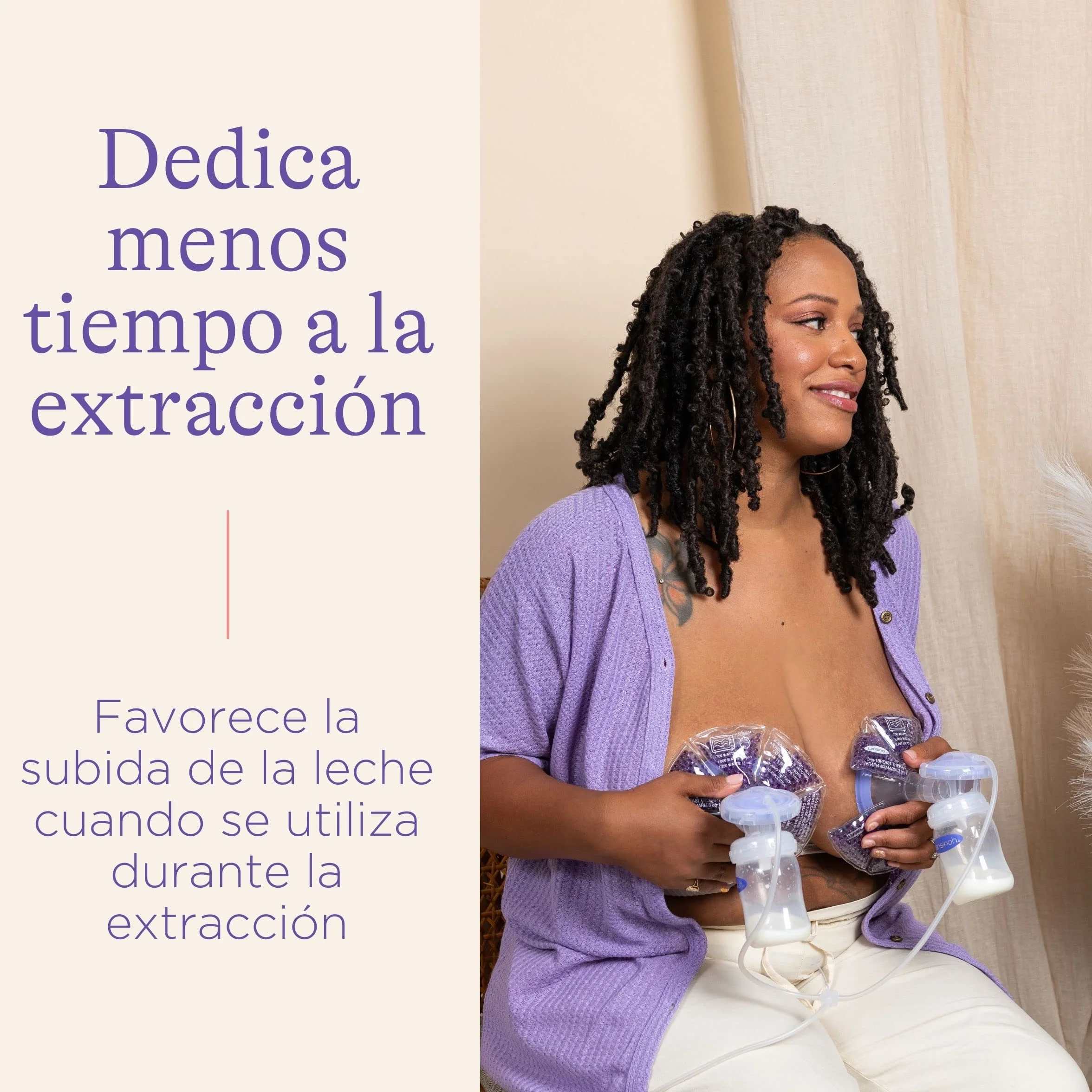 Lansinoh Terapia de Frío/Calor para el Pecho, TheraPearl 3 en 1. Para la mastitis, pechos congestionados y ayuda a la estimulación de la salida de la leche materna. 2 unidades con funda lavable