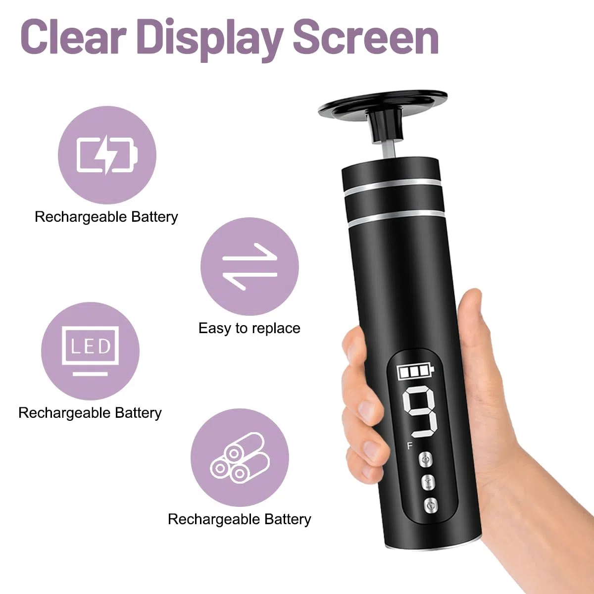 Lima Eléctrica 2 en 1 para Pies – Con 20 Discos y 10 Anillos, Recargable, 8 Velocidades para Quitar Durezas, Exfoliar y Cuidar Uñas. Pedicura Profesional para Pies Suaves.