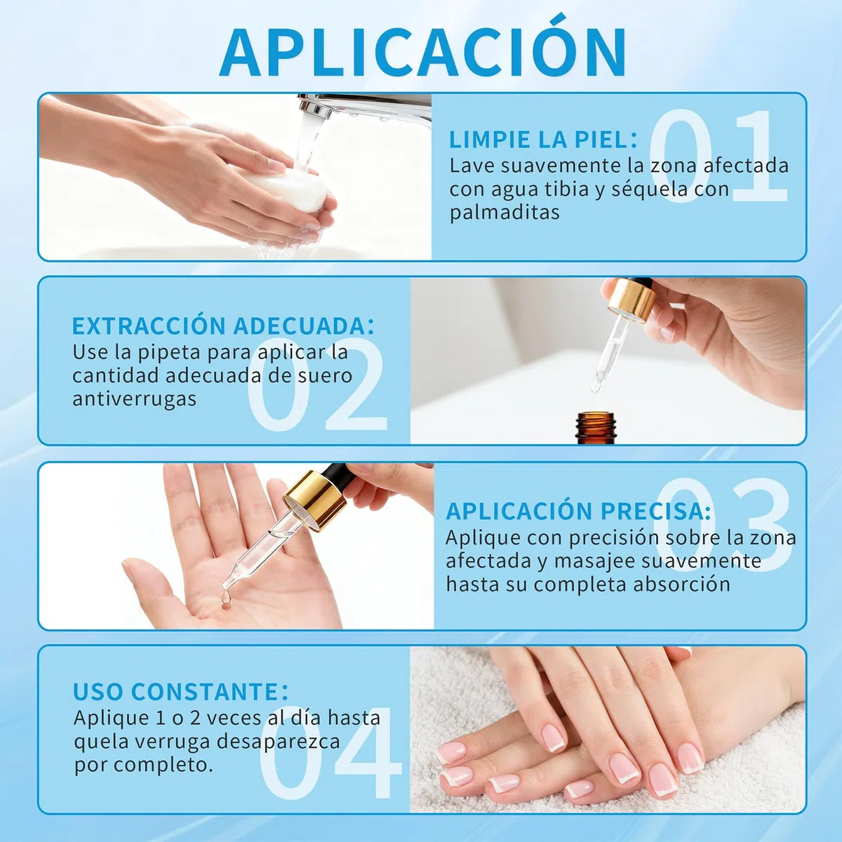 Acción para eliminar acrocordones – Pipeta de precisión para rostro y cuerpo | Eliminación específica de verrugas plantares, vulgares y planas | Fórmula suave con, Sin Dolor | Formato de viaje (15 ml)