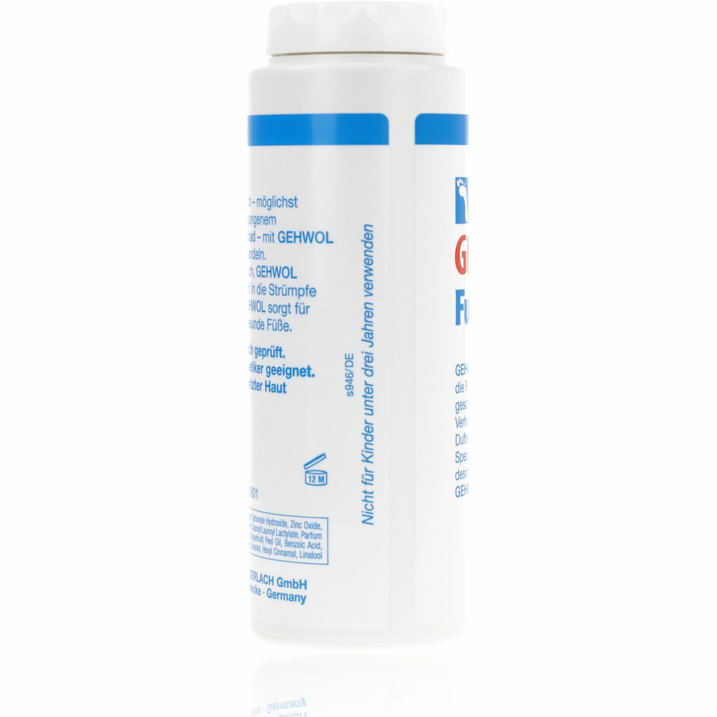 Gehwol Polvo para Pies, Sin olor antibacteriano Talco 100 gr Previene Atletas Pie - Se puede usado para pies, Zapatos & Calcetines