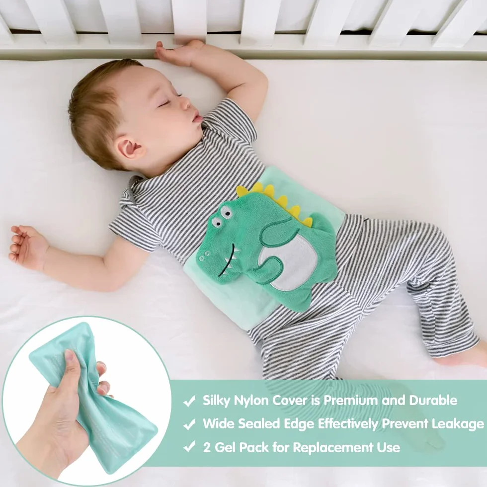 Hilph Bolsa de Gel Frio y Calor Envoltura para Bebés Cólicos, Gases y Malestar Estomacal Alivio, Los niños pequeños calientan el cinturón del vientre Terapia de calor, Alivio Natural del Dolor