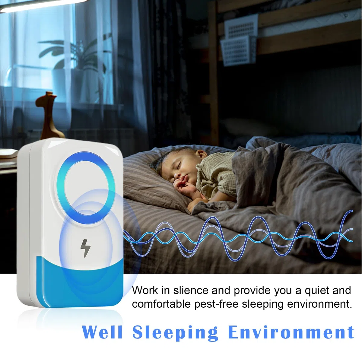 Repelente Ultrasónico de Plagas, 4 Pack Electrónico Repelente Control de Plagas, Repelente Ultrasónico Mosquitos para Anti Mosquitos, Moscas, Ratones, Cucarachas, Arañas, Roedores