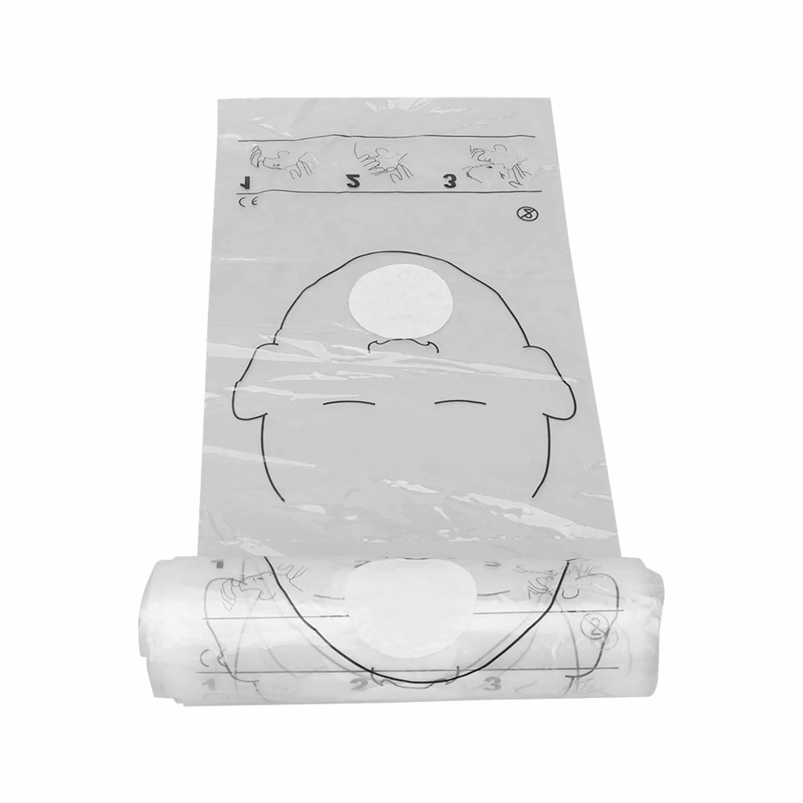 CPR Face Shield 1 Roll Cardiopulmonary Resuscitation Barrera Desechable Cardiopulmonar Reanimación Cardiopulmonar Reanimación de Emergencia o Entrenamiento