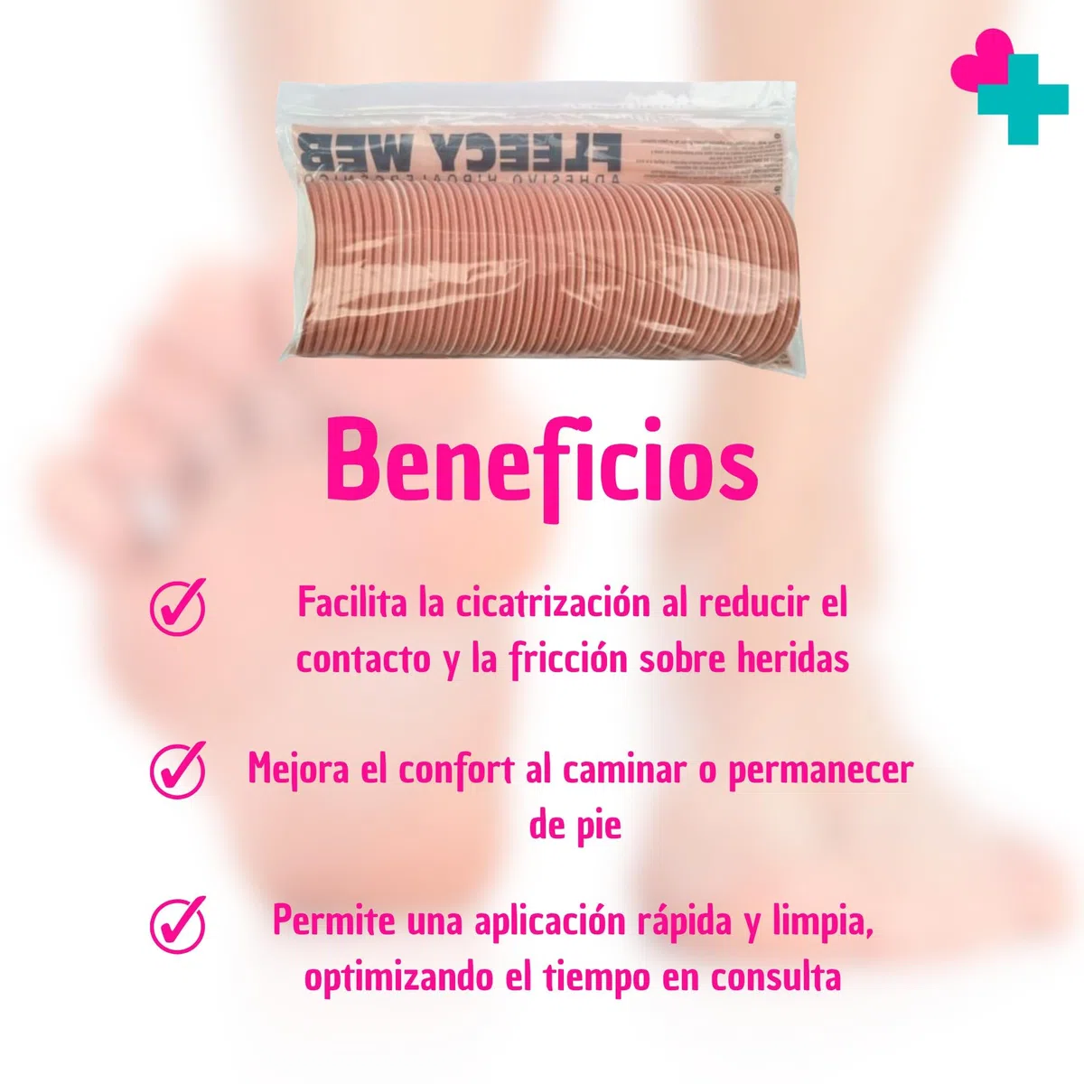 Plantillas Metatarsalgia Fleecy Web. Almohadilla Metatarsal Troquelado Talla S. Almohadillas para Pies contra Rozaduras y Durezas. Fieltro Adhesivo Podologia Hipoalergénico para Mayor Comodidad