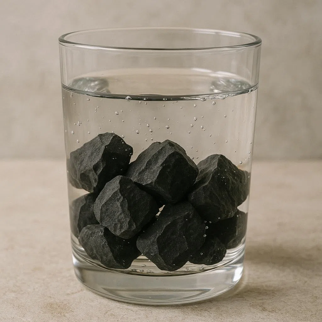 Shungit en Bruto Pequeños (Pack de 1 kg), Piedras de Shungita, Sungita, Shungite Original para Purificacion de Agua