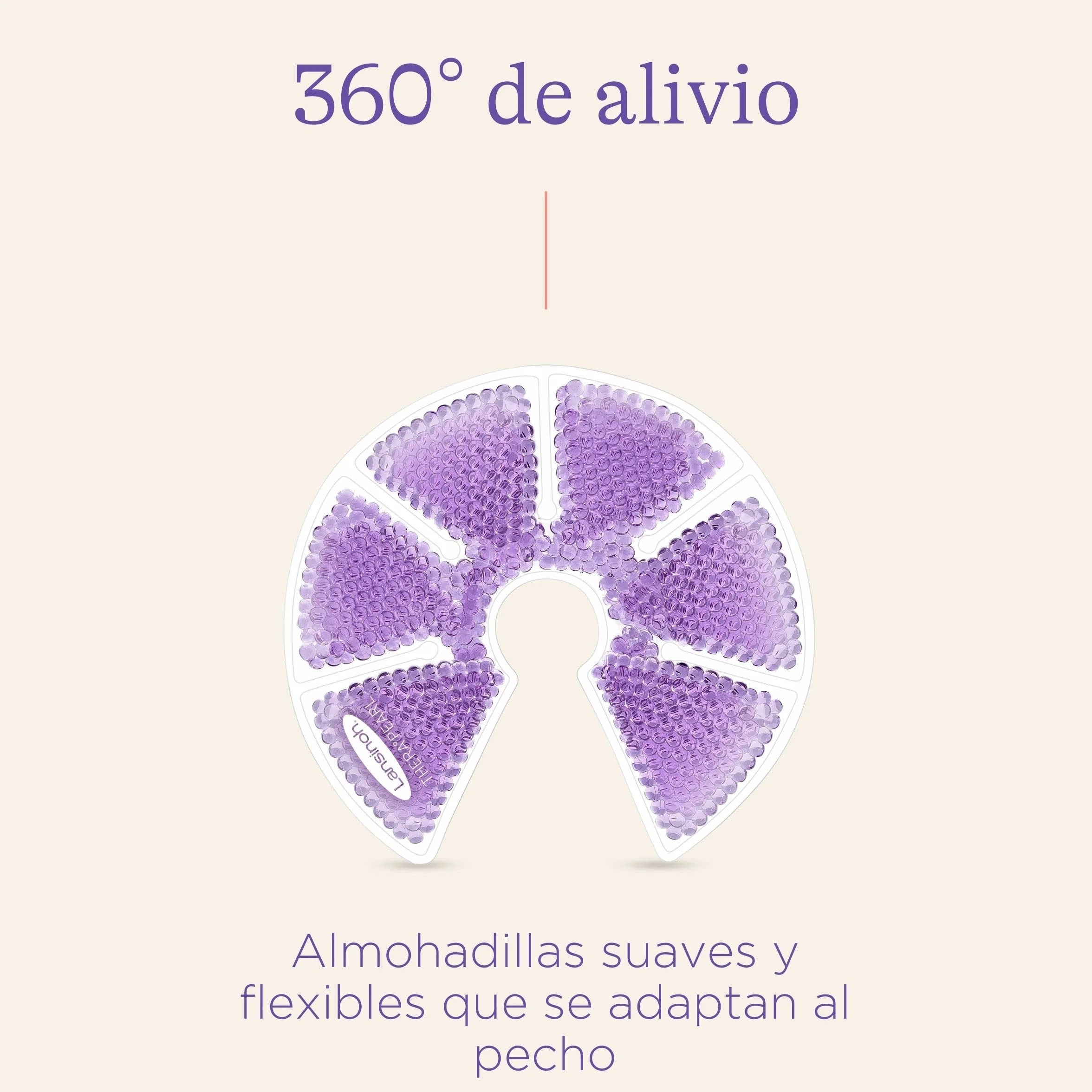 Lansinoh Terapia de Frío/Calor para el Pecho, TheraPearl 3 en 1. Para la mastitis, pechos congestionados y ayuda a la estimulación de la salida de la leche materna. 2 unidades con funda lavable