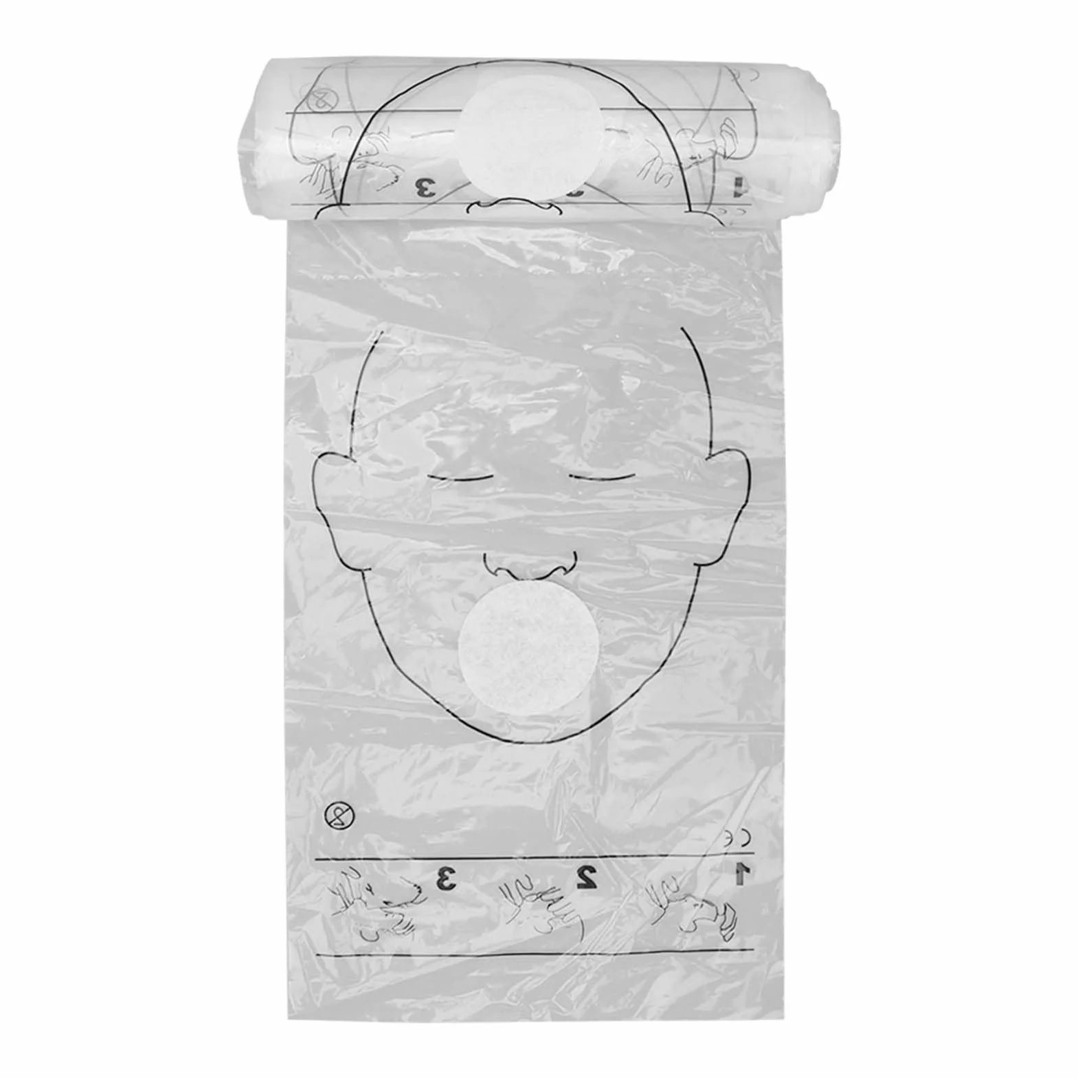 CPR Face Shield 1 Roll Cardiopulmonary Resuscitation Barrera Desechable Cardiopulmonar Reanimación Cardiopulmonar Reanimación de Emergencia o Entrenamiento