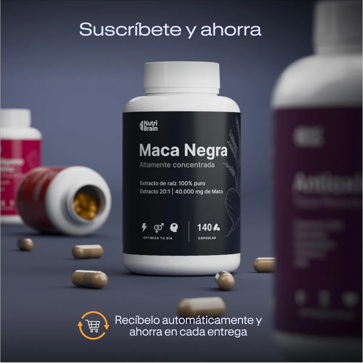 Maca Negra Peruana 100% Pura 32.000mg Ultraconcentrada Andina – Únicamente Maca Pura, SIN Ingredientes Adicionales Indeseados