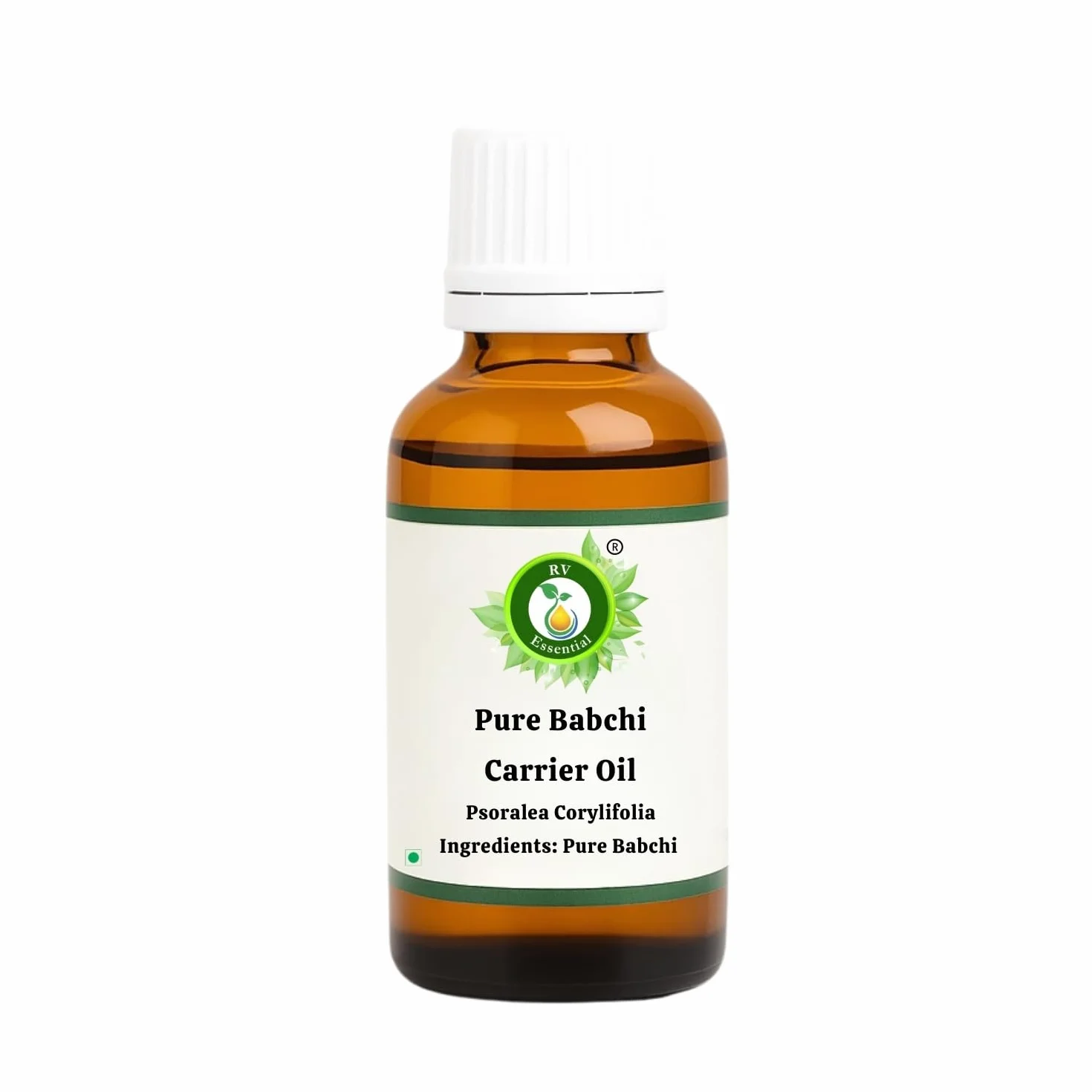 R V Essential Aceite portador puro de Babchi 30ml Psoralea Corylifolia Prensado en frío