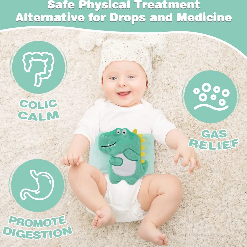 Hilph Bolsa de Gel Frio y Calor Envoltura para Bebés Cólicos, Gases y Malestar Estomacal Alivio, Los niños pequeños calientan el cinturón del vientre Terapia de calor, Alivio Natural del Dolor